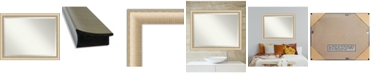 Amanti Art Elegant Brushed Honey Framed Bathroom Vanity Wall Mirror, 44.75" x 34.75"